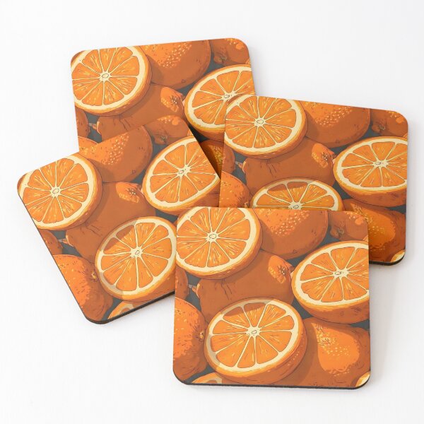 Item preview, Fresh Orange Citrus Aesthetic Pattern Design designed and sold by The craft.