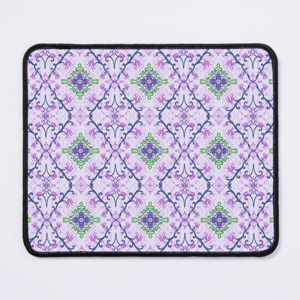 Item preview, Elegant Purple Floral Damask Seamless Pattern designed and sold by thanratdesign.