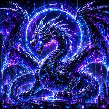 Artwork thumbnail, Quantum Dragon by RiteshCenter