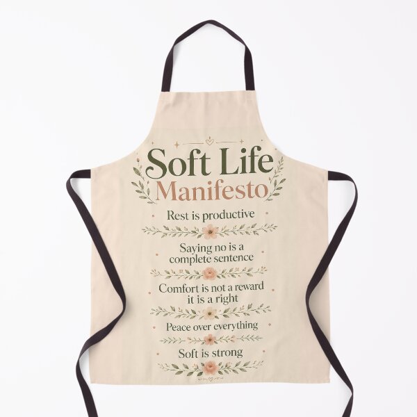 Item preview, Soft Life Manifesto Rest Is Productive Peace Over Everything – Elegant Typography Art | Soft Life Gift designed and sold by irfanshikh.