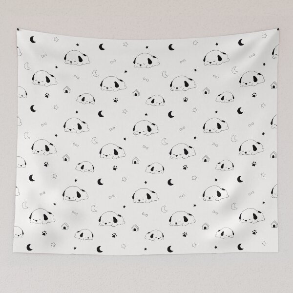 Item preview, Sleeping Puppy Seamless Pattern Design designed and sold by CosmoPixelArts.