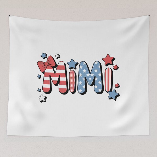 Item preview, Patriotic Mimi Cute Red White Blue American Flag 4th Of July designed and sold by TyraYoung.