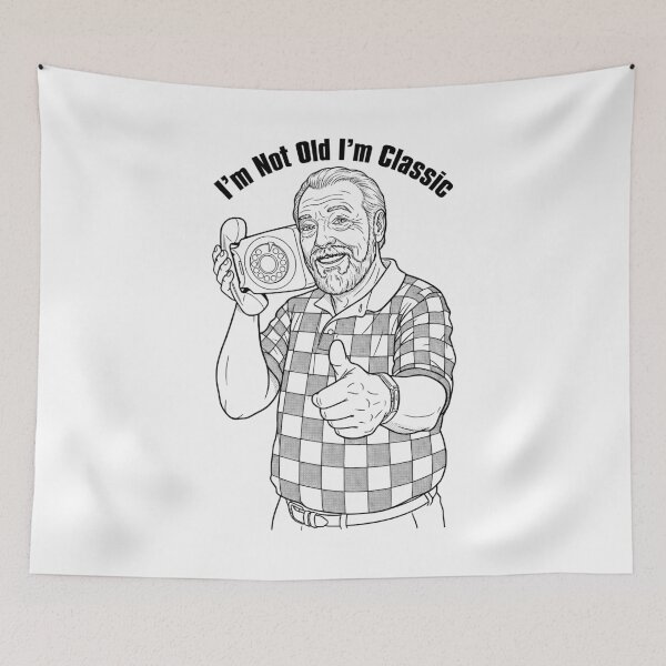 Item preview, I'm Not Old I'm Classic Funny Retro Phone Man Birthday designed and sold by GrandeDuc.