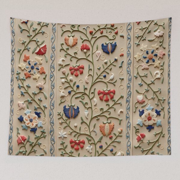 Item preview, Uzbekistan Suzani Nim Embroidery  designed and sold by Vicky Brago-Mitchell®.