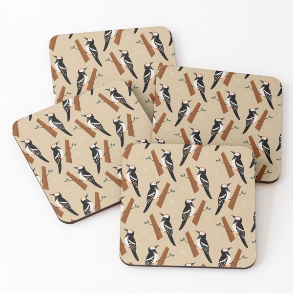 Item preview, Woodpeckers on brown designed and sold by reneesillus.