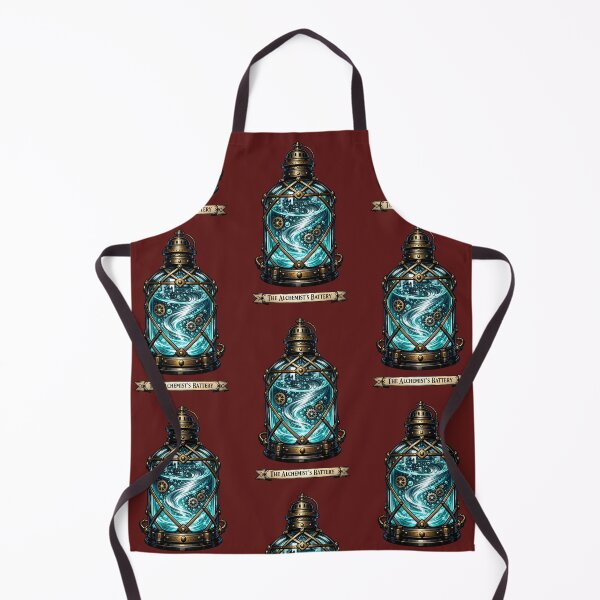 Item preview, The Alchemist's Battery | Gothic Steampunk Caged Apothecary Bottle Graphic Art designed and sold by Studio77-Gothic.