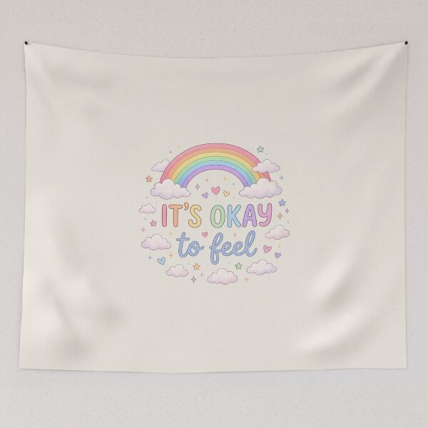 Item preview,  It’s Okay To Feel Rainbow  designed and sold by VibeShift Studio.