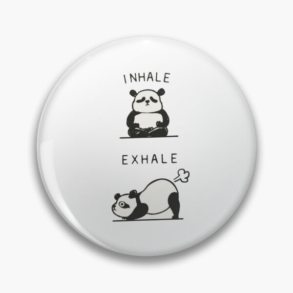 Item preview, Inhale Exhale Funny Panda Minimal Design designed and sold by The craft.