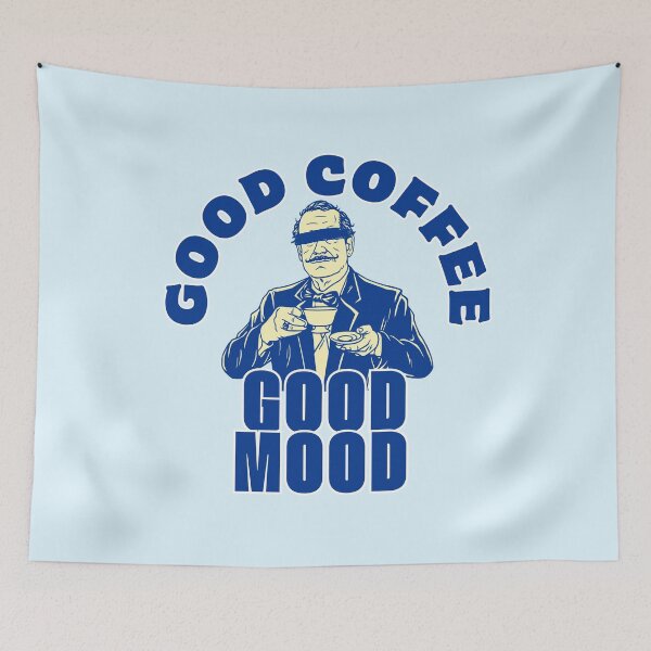 Item preview, Good Coffee Good Mood – Blindfolded Vintage Gentleman designed and sold by SilverSeaBKK.
