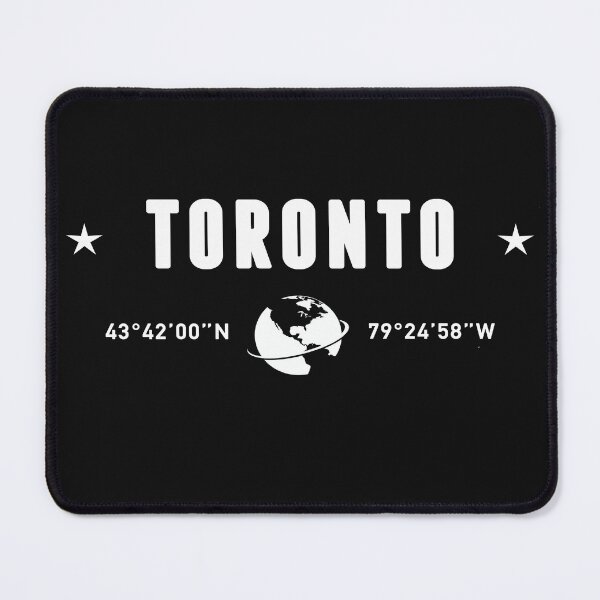 Item preview, Toronto Canada Coordinates Globe Typography White designed and sold by capricedefille.