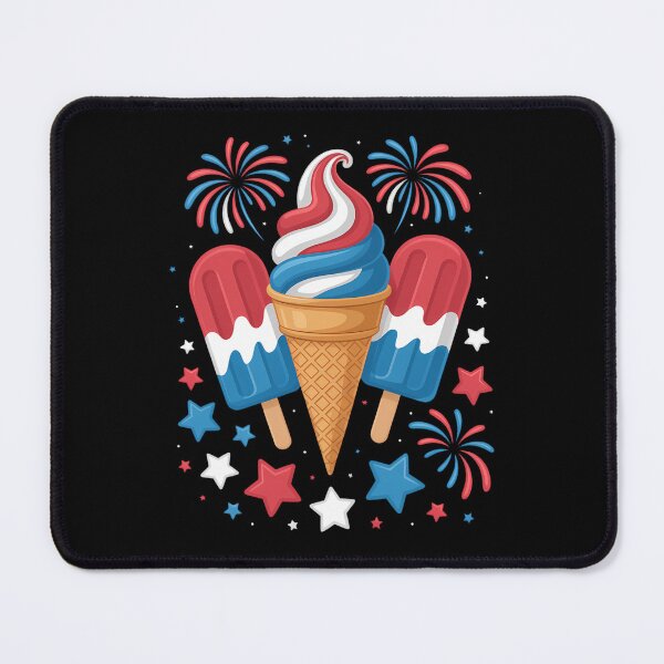 Item preview, Patriotic Ice Cream 4th Of July Fireworks Independence Day designed and sold by TyraYoung.