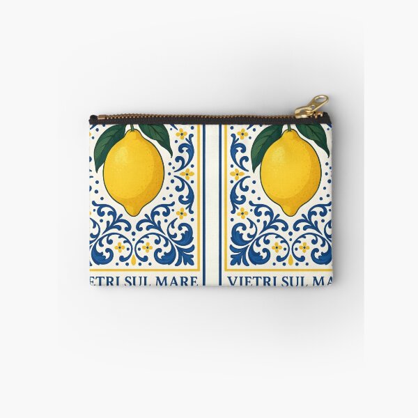 Item preview, Vietri Sul Mare Lemon Tiles – Mediterranean Blue and Yellow designed and sold by EmeraldeaArt.