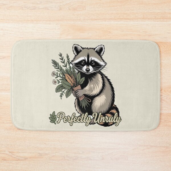 Item preview, Perfectly Unruly Vintage Raccoon Botanical Art designed and sold by AlexandraSand.
