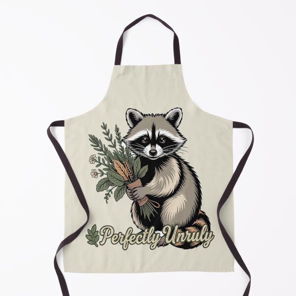Item preview, Perfectly Unruly Vintage Raccoon Botanical Art designed and sold by AlexandraSand.