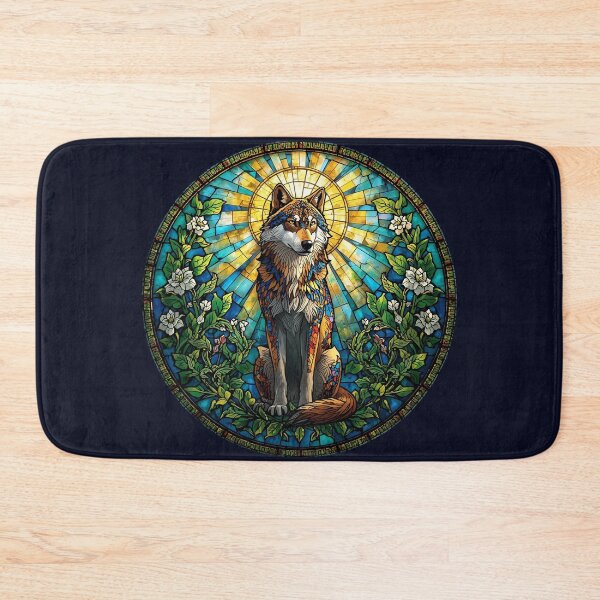 Item preview, Stained Glass Wolf Spirit designed and sold by KiraChie.