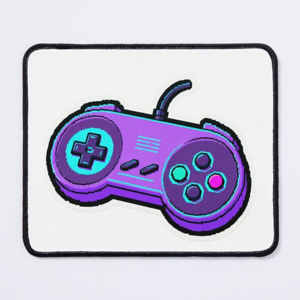 Item preview, Retro Gaming Controller Sticker | Neon Pixel Art SNES Gamer Gift designed and sold by Arg Designer.