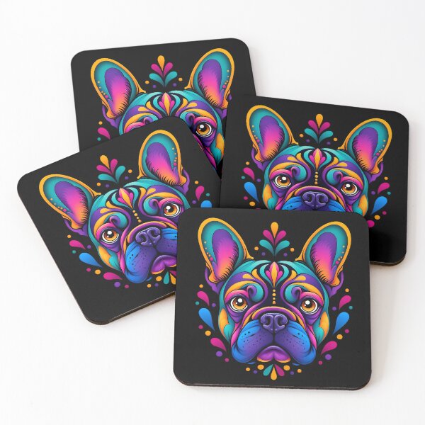 Item preview, Electric Neon Frenchie Dog Pop Art Design designed and sold by LuisWorks.