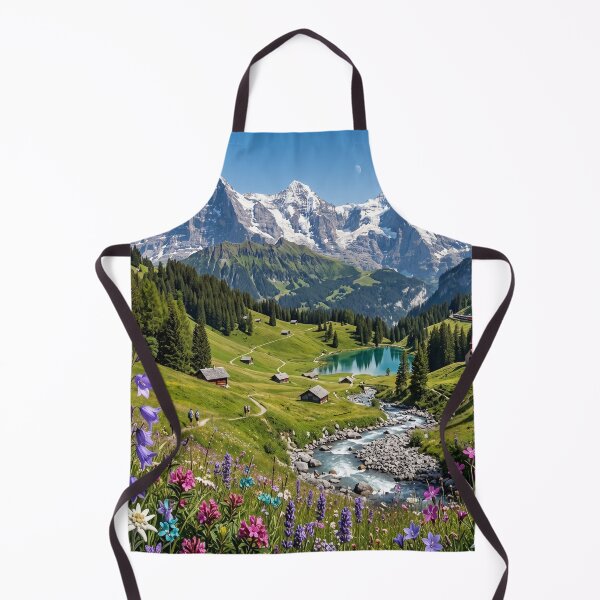 Item preview, Beautiful  Swiss Mountain View designed and sold by CozyQuotePrints.