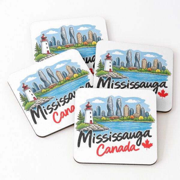 Item preview, Mississauga Ontario Canada Cute Watercolor Lakeshore  designed and sold by HowToCanadian.