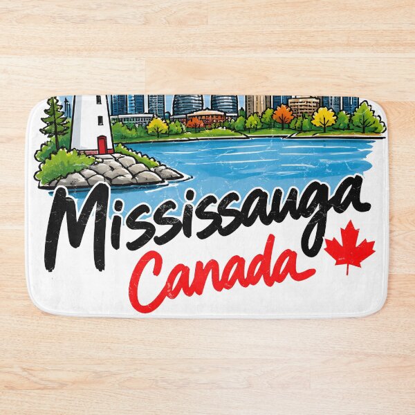 Item preview, Mississauga Ontario Canada Cute Watercolor Lakeshore  designed and sold by HowToCanadian.