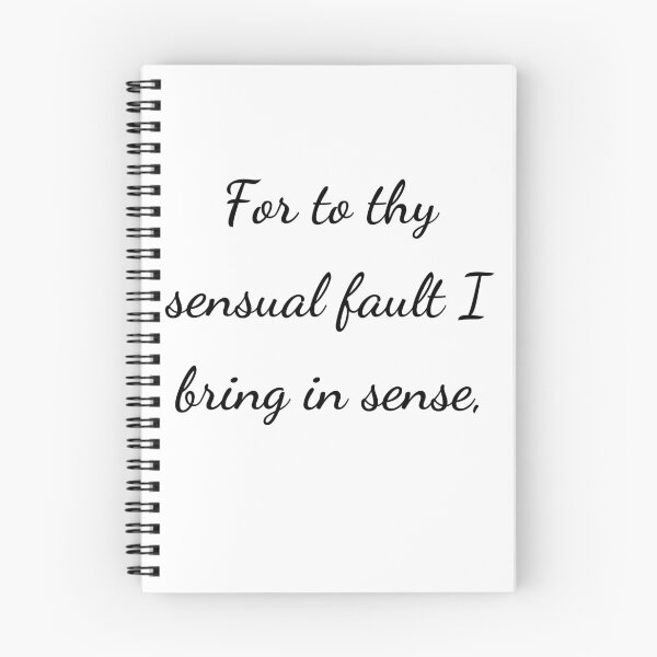 Item preview, "For to thy sensual fault I bring in sense," - handwriting black designed and sold by ariksworld.