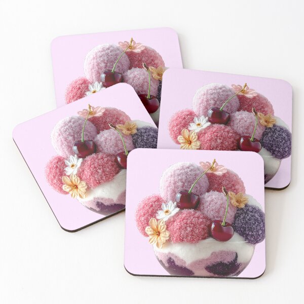 Item preview, Surreal Pastel Plush Floral Ice Cream Dessert designed and sold by colorful-white.
