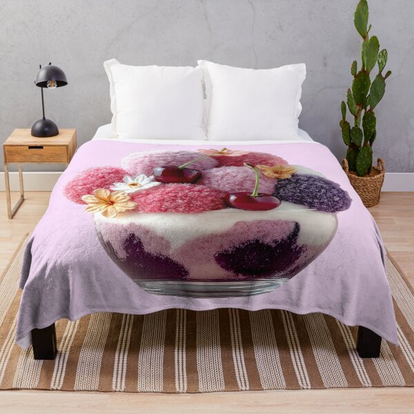Item preview, Surreal Pastel Plush Floral Ice Cream Dessert designed and sold by colorful-white.