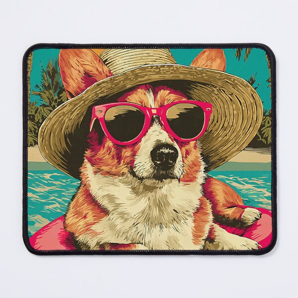Item preview, Summer Corgi with Sunglasses Cute Dog Tropical Pool Party designed and sold by Littermin.