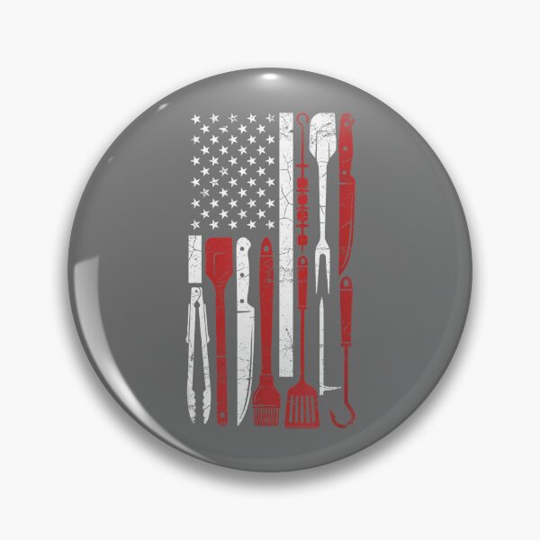 Item preview, BBQ American Flag Grilling Tools Barbecue Smoker Dad Grill designed and sold by KristineLi.
