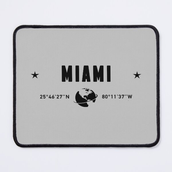Item preview, Miami Florida Coordinates Globe Typography designed and sold by capricedefille.