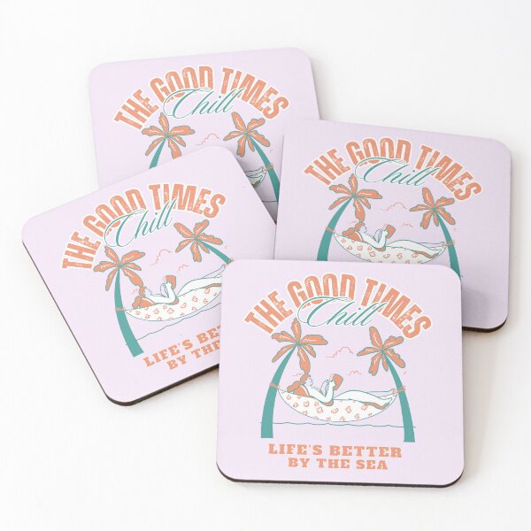 Item preview, The Good Times Chill – Life’s Better By The Sea Retro Hammock designed and sold by SilverSeaBKK.