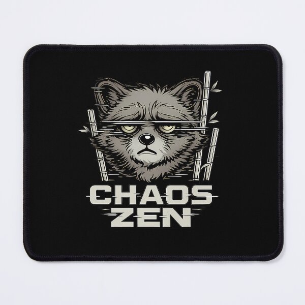 Item preview, Chaos Zen Raccoon Shirt, Glitch Streetwear Tee, Cyber Zen Graphic T-Shirt, Japanese Aesthetic Raccoon, Mental Chaos Oversized Shirt designed and sold by clockedoutwearshop.