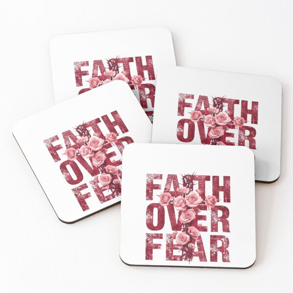 Item preview, Faith Over Fear Christian Floral Cross Vintage Typography Desi designed and sold by The craft.