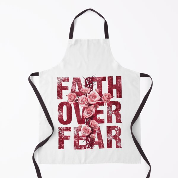Item preview, Faith Over Fear Christian Floral Cross Vintage Typography Desi designed and sold by The craft.