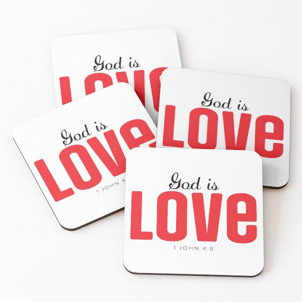 Item preview, God is Love – Christian Faith Typography T-Shirt Design designed and sold by CrossCrafted.