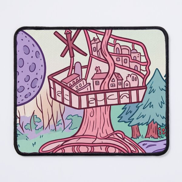 Item preview, Whimsical Pastel Treehouse Village designed and sold by dyrestald.