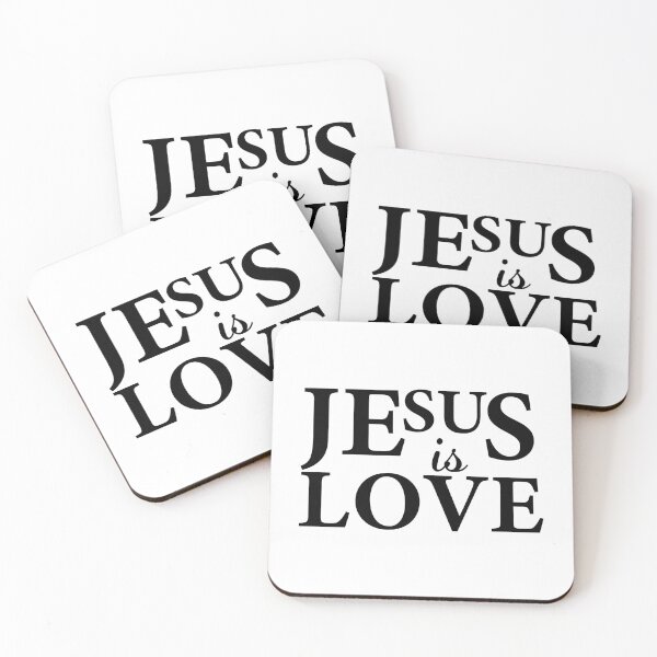 Item preview, Jesus is Love – Christian Faith Typography T-Shirt Design designed and sold by CrossCrafted.