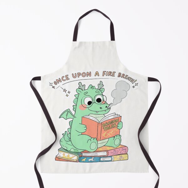 Item preview, Once Upon a Fire Breath: Cute Bookworm Dragon Sticker & Cozy Library Fantasy Art designed and sold by Yasmine Mohammed.