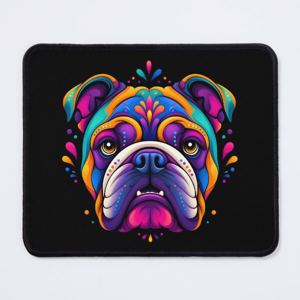 Item preview, Colorful English Bulldog Neon Pop Art designed and sold by LuisWorks.