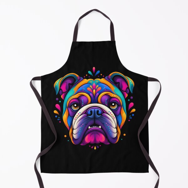 Item preview, Colorful English Bulldog Neon Pop Art designed and sold by LuisWorks.