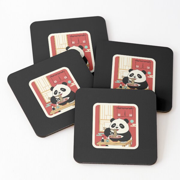 Item preview, Cute Panda Eating Ramen In Cozy Japanese Noodle Shop designed and sold by JordynLadukeg65.
