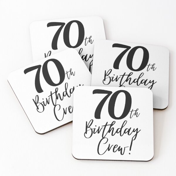 Item preview, 70th Birthday Crew | 70 Years Squad designed and sold by highflycrafts.