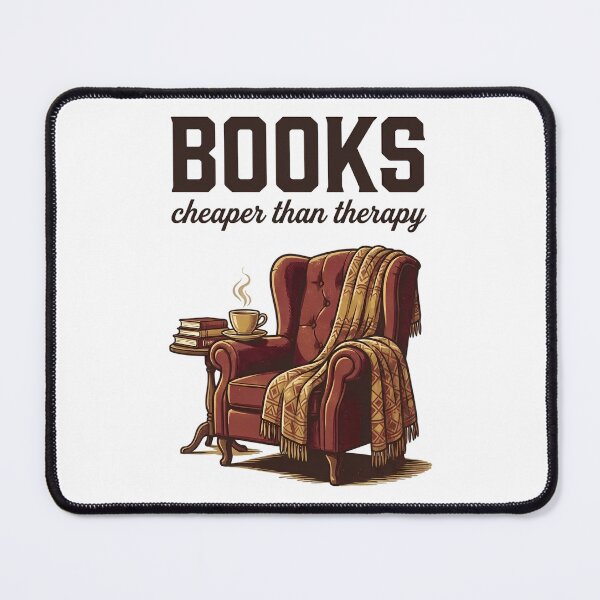 Item preview, Books Cheaper Than Therapy Cozy Reading Chair designed and sold by Ar0undTheW0rld.