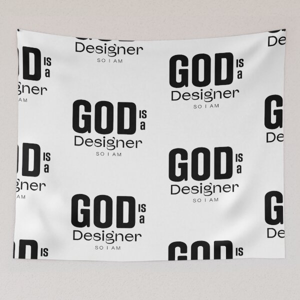 Item preview, God Is A Designer So I Am – Christian Faith Typography T-Shirt Design designed and sold by CrossCrafted.
