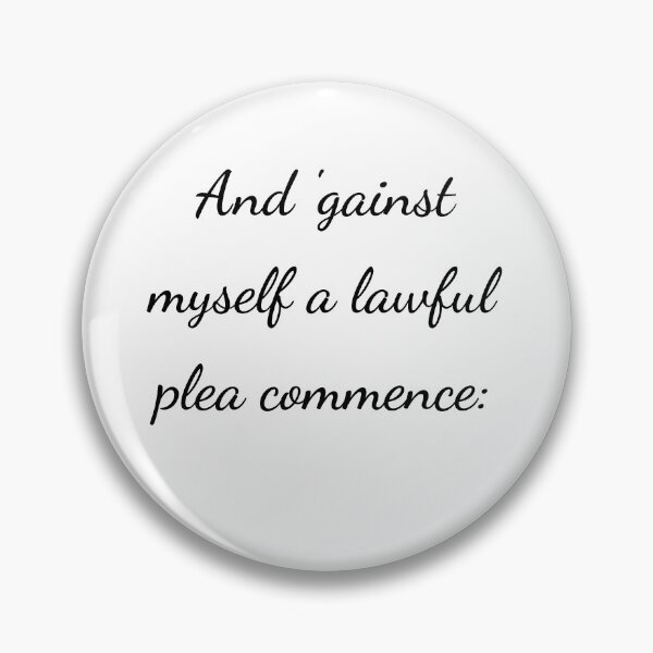 Item preview, "And 'gainst myself a lawful plea commence:" - handwriting black designed and sold by ariksworld.