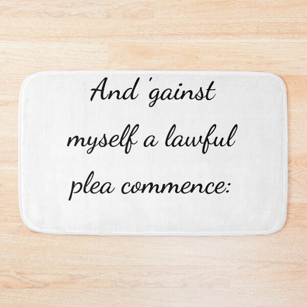Item preview, "And 'gainst myself a lawful plea commence:" - handwriting black designed and sold by ariksworld.