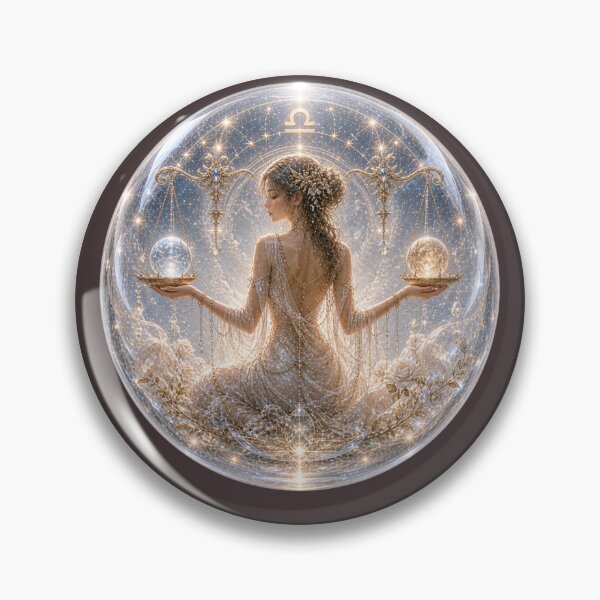 Item preview, Libra Celestial Goddess in Glass Orb - Balanced Harmony Fantasy designed and sold by yoko-cd-lab.
