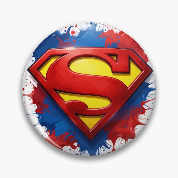 Item preview, Superman Shield Paint Splatter - Colorful Pop Art Graphic designed and sold by GomuStyles.