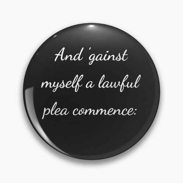 Item preview, "And 'gainst myself a lawful plea commence:" - handwriting white designed and sold by ariksworld.