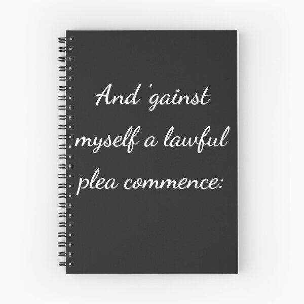 Item preview, "And 'gainst myself a lawful plea commence:" - handwriting white designed and sold by ariksworld.